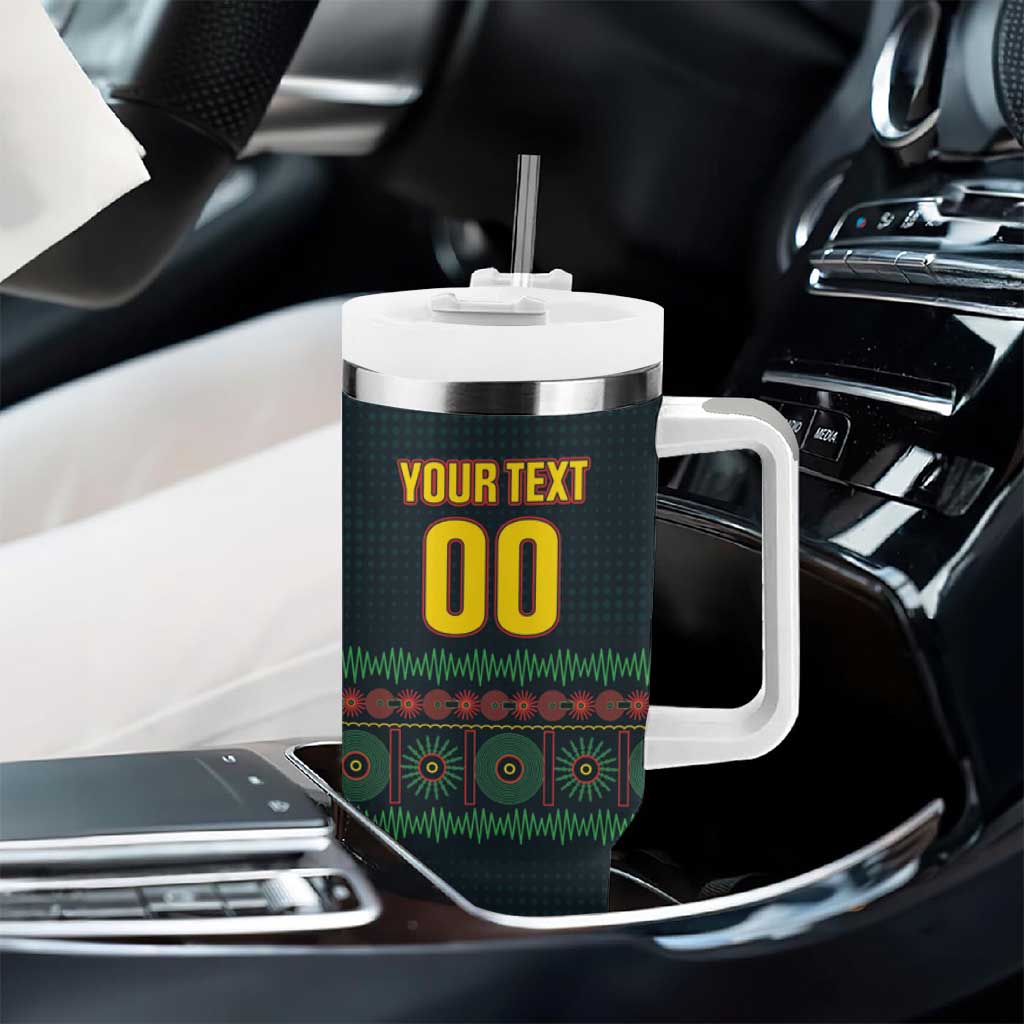 Custom Soccer 2026 Jamaica Tumbler With Handle Reggae Music Spirit