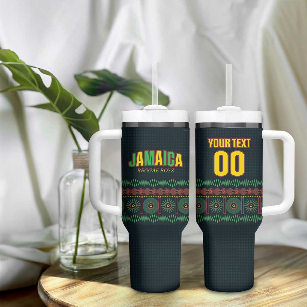 Custom Soccer 2026 Jamaica Tumbler With Handle Reggae Music Spirit