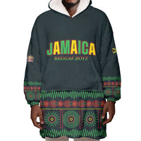 Custom Soccer 2026 Jamaica Wearable Blanket Hoodie Reggae Music Spirit