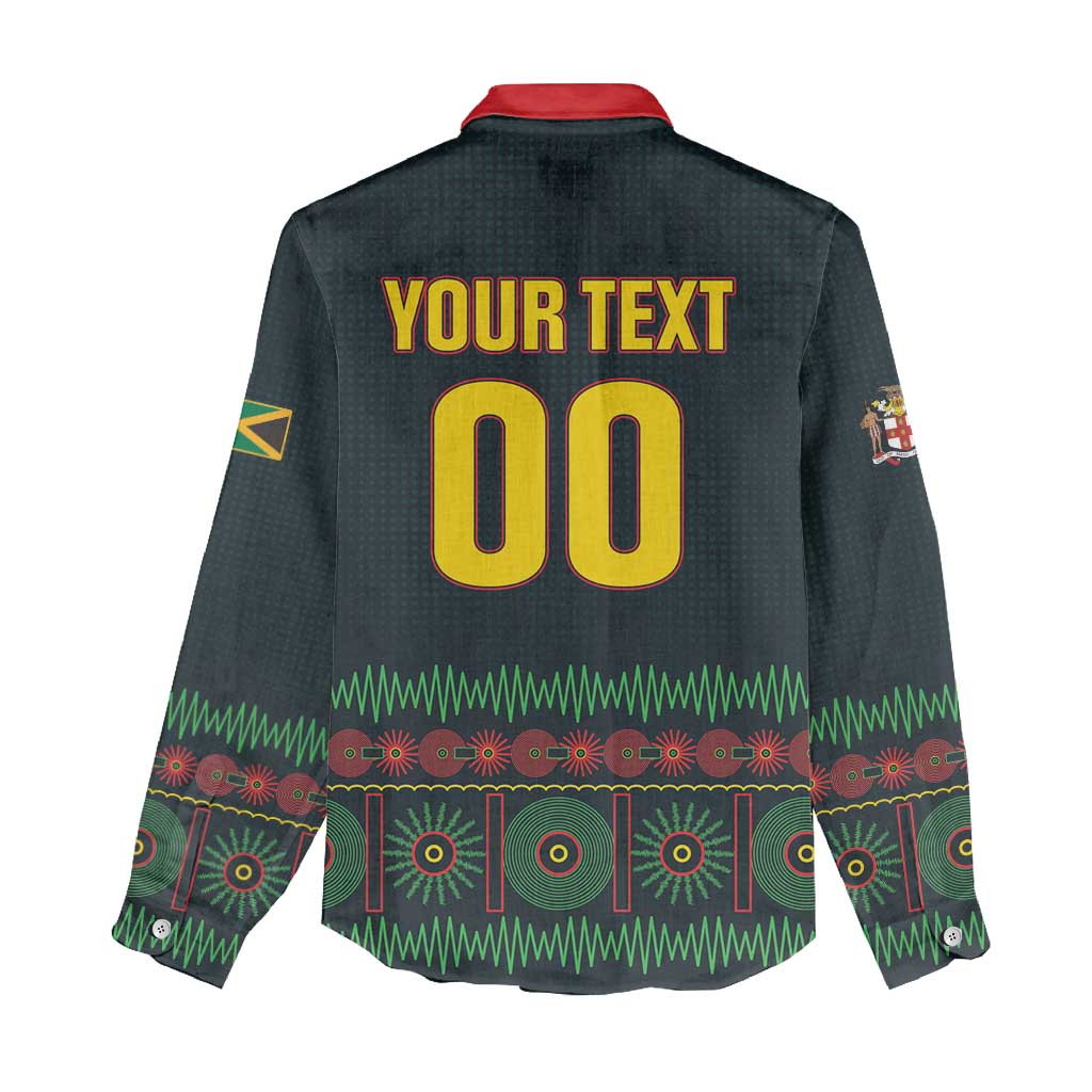 Custom Soccer 2026 Jamaica Women Casual Shirt Reggae Music Spirit