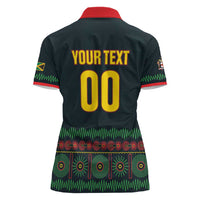 Custom Soccer 2026 Jamaica Women Polo Shirt Reggae Music Spirit