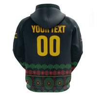 Custom Soccer 2026 Jamaica Zip Hoodie Reggae Music Spirit