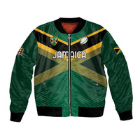 Custom Rugby Jamaica Bomber Jacket Reggae Warriors Go Champions