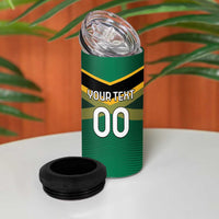 Custom Rugby Jamaica 4 in 1 Can Cooler Tumbler Reggae Warriors Go Champions