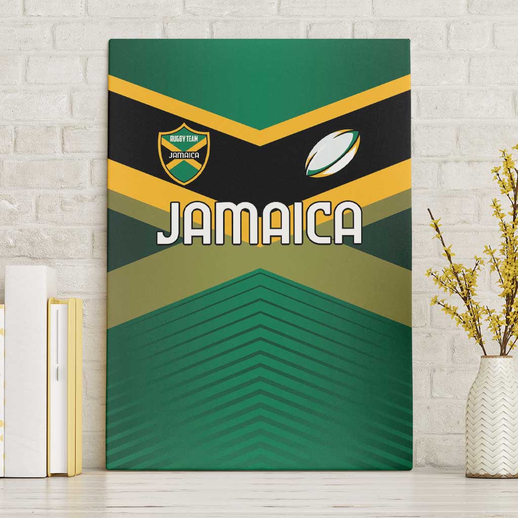 Rugby Jamaica Canvas Wall Art Reggae Warriors Go Champions