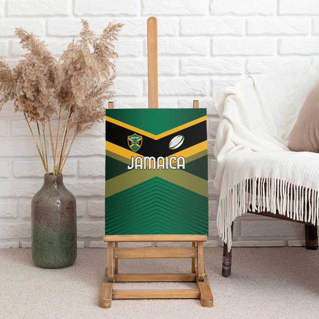 Rugby Jamaica Canvas Wall Art Reggae Warriors Go Champions