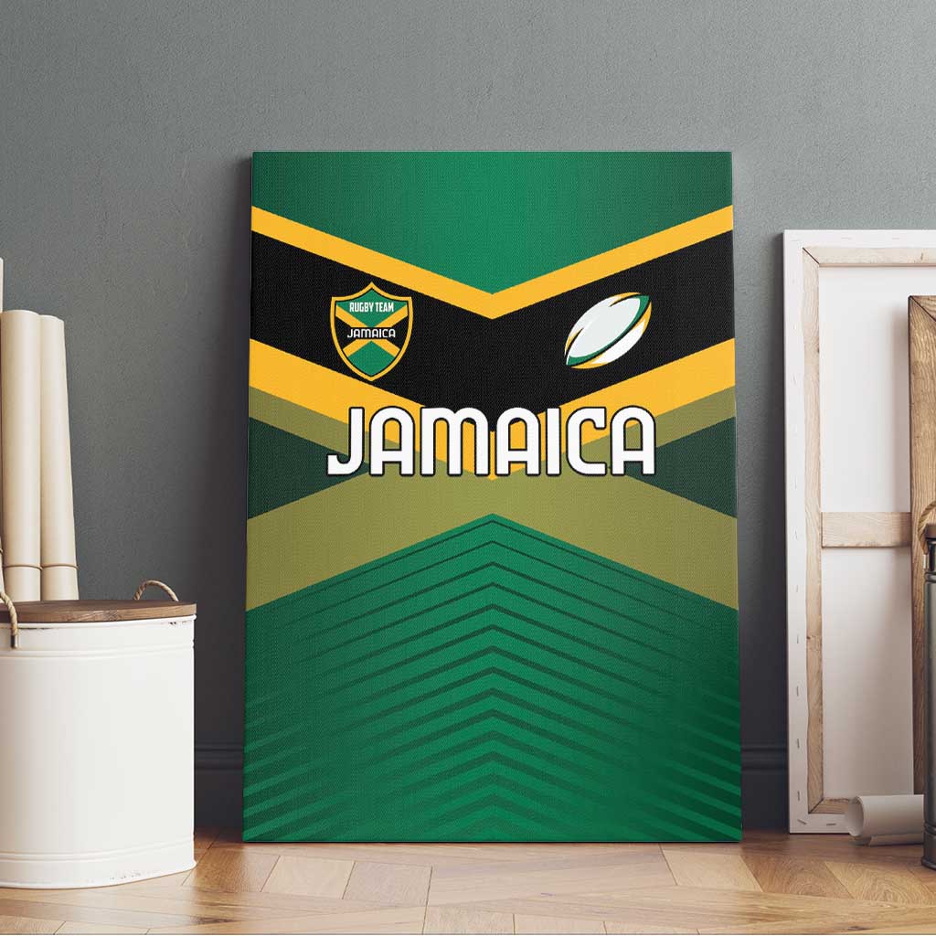 Rugby Jamaica Canvas Wall Art Reggae Warriors Go Champions