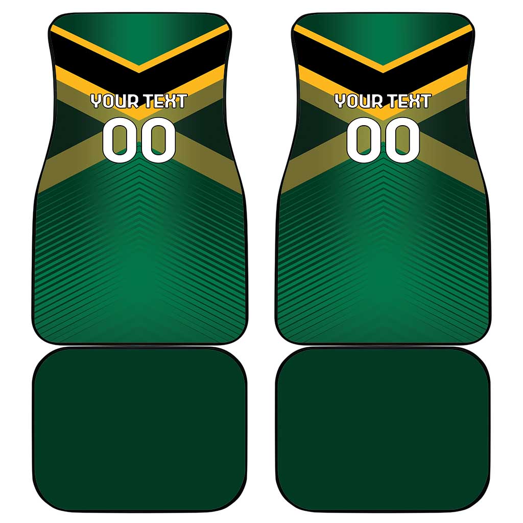 Rugby Jamaica Car Mats Reggae Warriors Go Champions