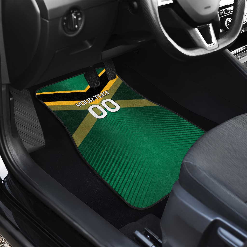 Rugby Jamaica Car Mats Reggae Warriors Go Champions