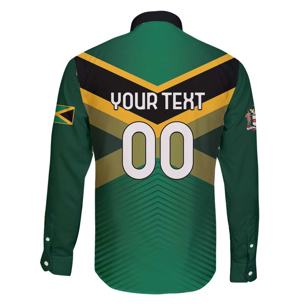 Custom Rugby Jamaica Family Matching Long Sleeve Bodycon Dress and Hawaiian Shirt Reggae Warriors Go Champions