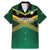 Custom Rugby Jamaica Family Matching Mermaid Dress and Hawaiian Shirt Reggae Warriors Go Champions