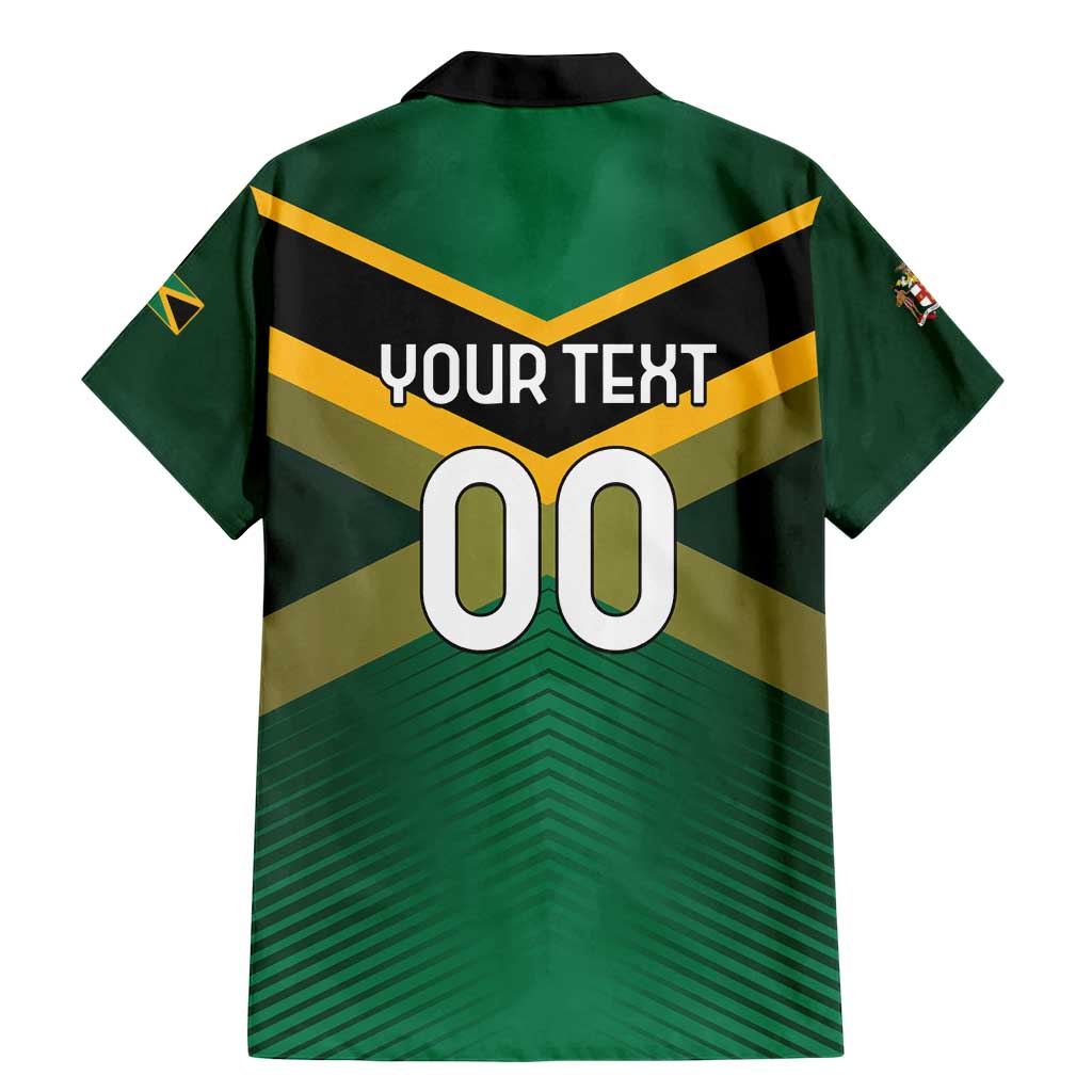 Custom Rugby Jamaica Family Matching Mermaid Dress and Hawaiian Shirt Reggae Warriors Go Champions