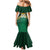 Custom Rugby Jamaica Family Matching Mermaid Dress and Hawaiian Shirt Reggae Warriors Go Champions