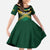 Custom Rugby Jamaica Family Matching Off Shoulder Maxi Dress and Hawaiian Shirt Reggae Warriors Go Champions