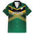 Custom Rugby Jamaica Family Matching Off Shoulder Maxi Dress and Hawaiian Shirt Reggae Warriors Go Champions