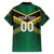 Custom Rugby Jamaica Family Matching Off Shoulder Maxi Dress and Hawaiian Shirt Reggae Warriors Go Champions