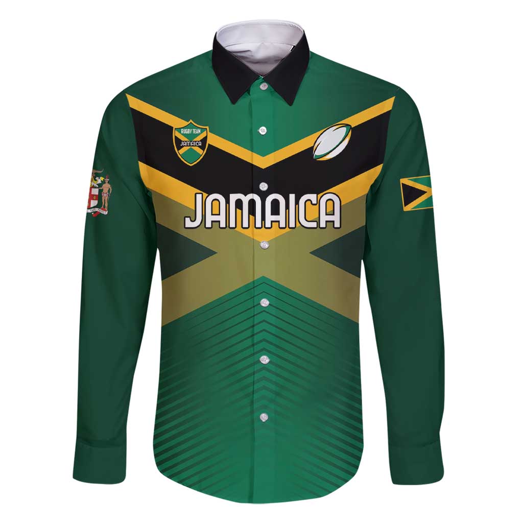 Custom Rugby Jamaica Family Matching Short Sleeve Bodycon Dress and Hawaiian Shirt Reggae Warriors Go Champions