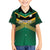 Custom Rugby Jamaica Family Matching Short Sleeve Bodycon Dress and Hawaiian Shirt Reggae Warriors Go Champions