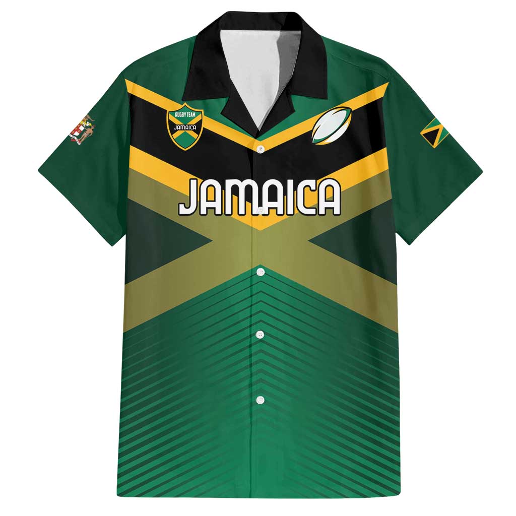 Custom Rugby Jamaica Family Matching Summer Maxi Dress and Hawaiian Shirt Reggae Warriors Go Champions