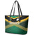 Rugby Jamaica Leather Tote Bag Reggae Warriors Go Champions