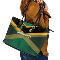 Rugby Jamaica Leather Tote Bag Reggae Warriors Go Champions