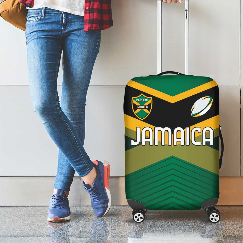 Rugby Jamaica Luggage Cover Reggae Warriors Go Champions
