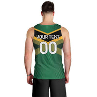 Custom Rugby Jamaica Men Tank Top Reggae Warriors Go Champions