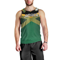 Custom Rugby Jamaica Men Tank Top Reggae Warriors Go Champions