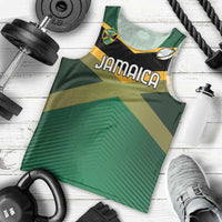 Custom Rugby Jamaica Men Tank Top Reggae Warriors Go Champions