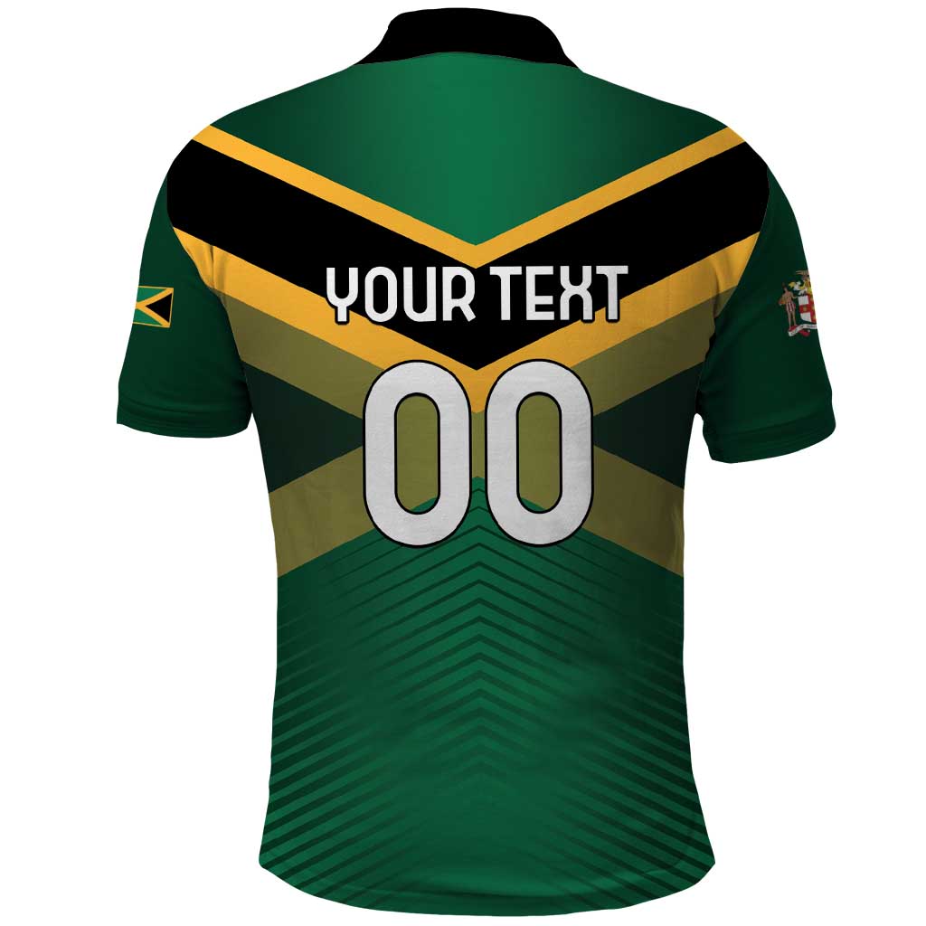 Custom Rugby Jamaica Polo Shirt Reggae Warriors Go Champions