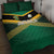 Rugby Jamaica Quilt Bed Set Reggae Warriors Go Champions