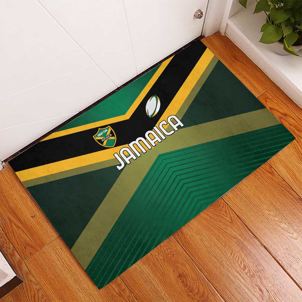 Rugby Jamaica Rubber Doormat Reggae Warriors Go Champions