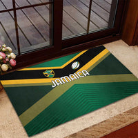 Rugby Jamaica Rubber Doormat Reggae Warriors Go Champions