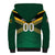 Custom Rugby Jamaica Sherpa Hoodie Reggae Warriors Go Champions