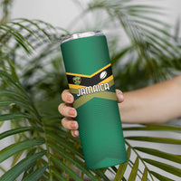 Custom Rugby Jamaica Skinny Tumbler Reggae Warriors Go Champions
