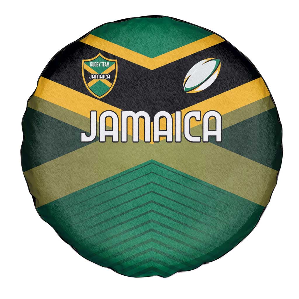 Rugby Jamaica Spare Tire Cover Reggae Warriors Go Champions