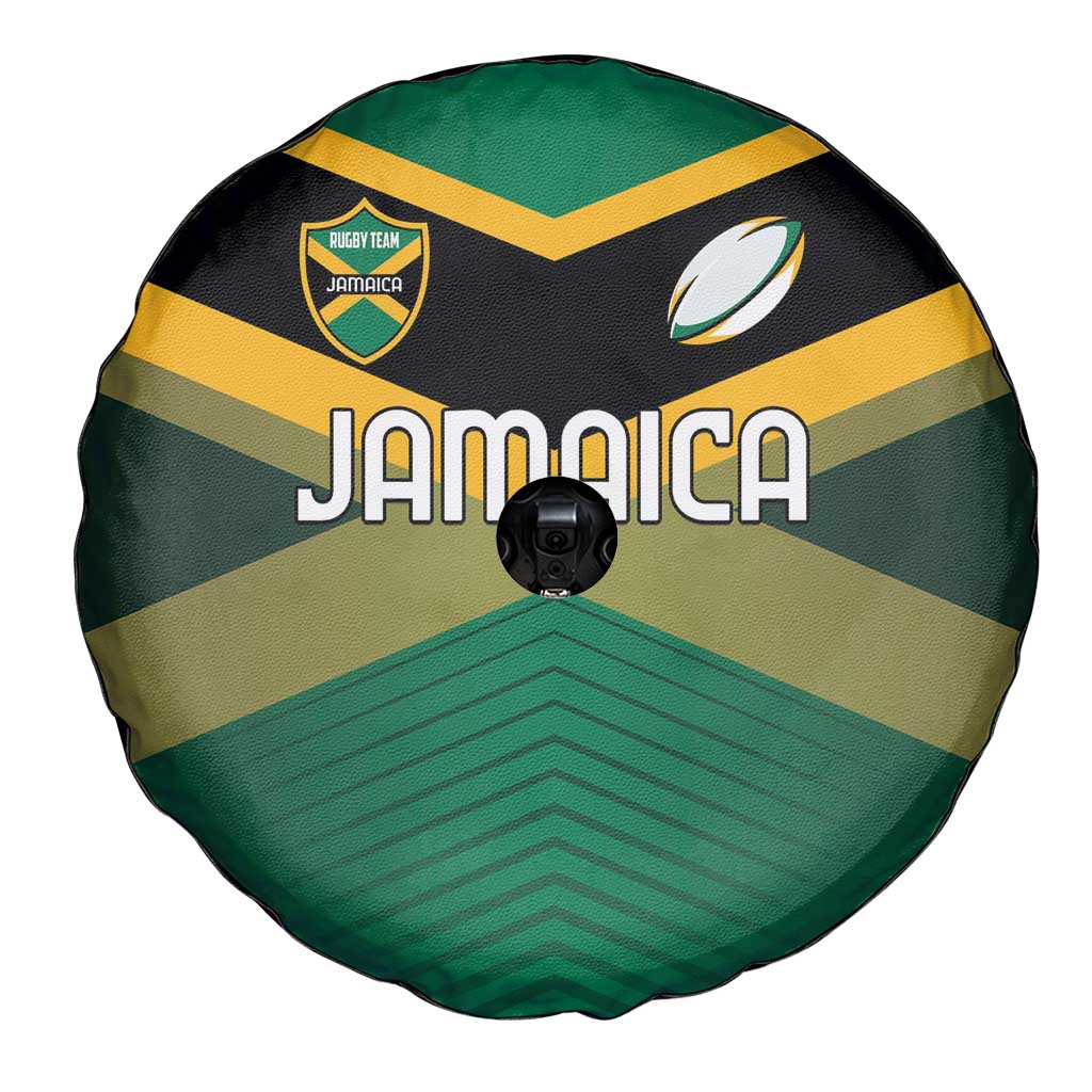 Rugby Jamaica Spare Tire Cover Reggae Warriors Go Champions