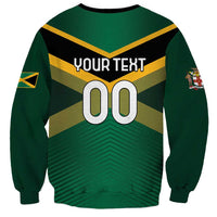 Custom Rugby Jamaica Sweatshirt Reggae Warriors Go Champions