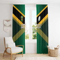 Rugby Jamaica Window Curtain Reggae Warriors Go Champions