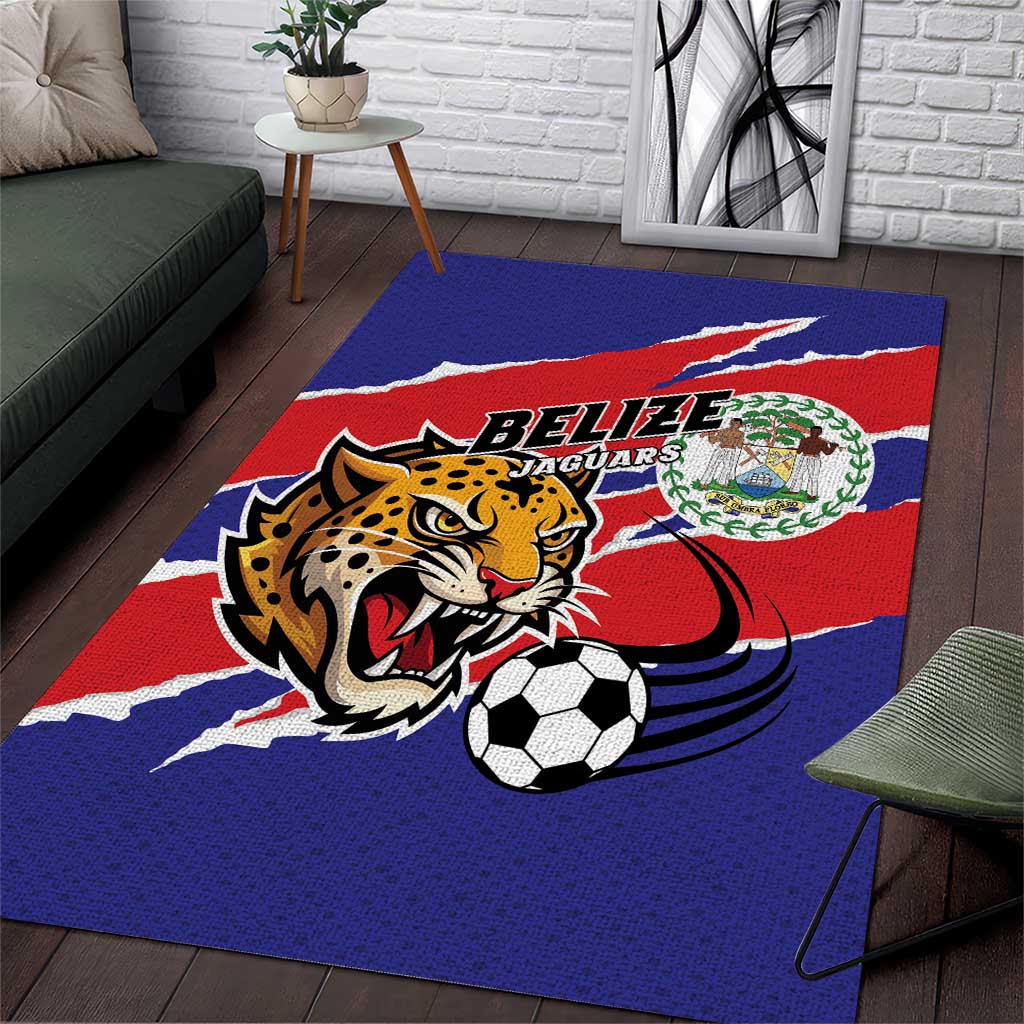 Football Belize Jaguars Area Rug Team Unbelizeables Jaguars