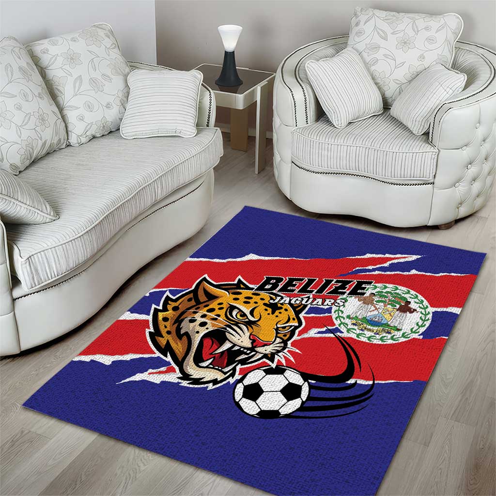Football Belize Jaguars Area Rug Team Unbelizeables Jaguars