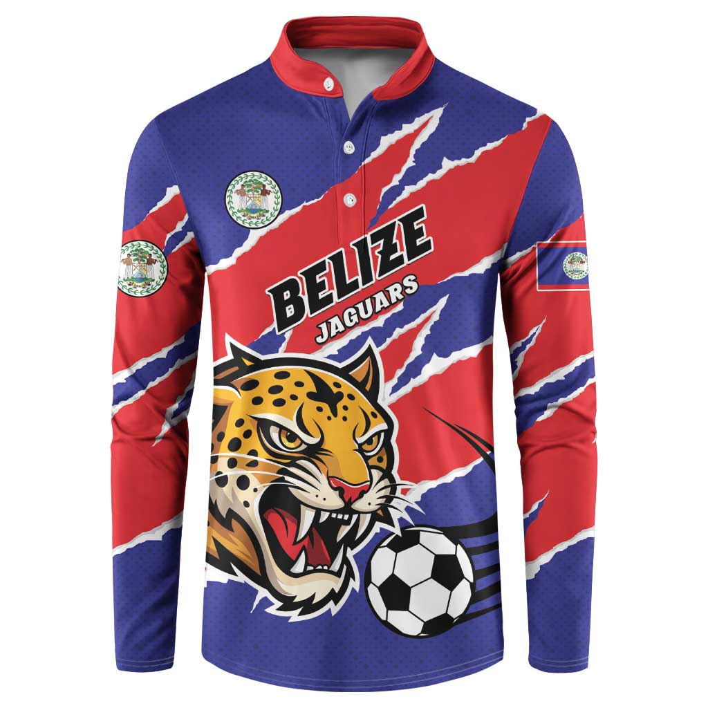 Custom Football Belize Jaguars Button Sweatshirt Team Unbelizeables Jaguars
