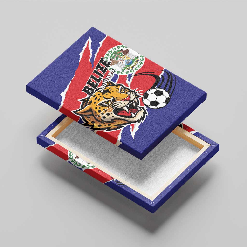 Football Belize Jaguars Canvas Wall Art Team Unbelizeables Jaguars