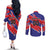 Custom Football Belize Jaguars Couples Matching Off The Shoulder Long Sleeve Dress and Long Sleeve Button Shirt Team Unbelizeables Jaguars
