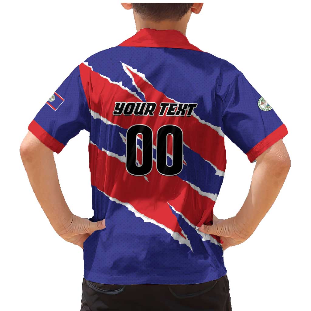 Custom Football Belize Jaguars Family Matching Mermaid Dress and Hawaiian Shirt Team Unbelizeables Jaguars