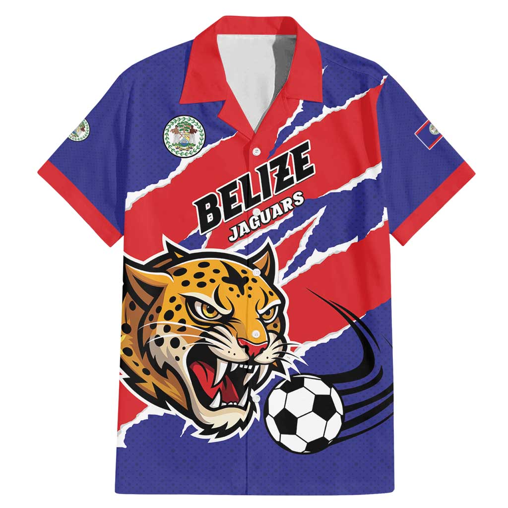 Custom Football Belize Jaguars Family Matching Mermaid Dress and Hawaiian Shirt Team Unbelizeables Jaguars