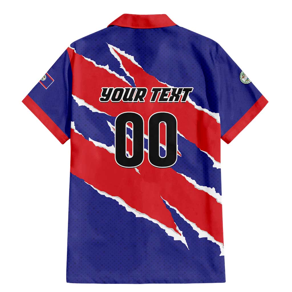 Custom Football Belize Jaguars Family Matching Mermaid Dress and Hawaiian Shirt Team Unbelizeables Jaguars