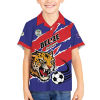 Custom Football Belize Jaguars Family Matching Off The Shoulder Long Sleeve Dress and Hawaiian Shirt Team Unbelizeables Jaguars