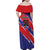 Custom Football Belize Jaguars Family Matching Off Shoulder Maxi Dress and Hawaiian Shirt Team Unbelizeables Jaguars