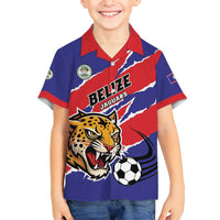 Custom Football Belize Jaguars Family Matching Off Shoulder Maxi Dress and Hawaiian Shirt Team Unbelizeables Jaguars